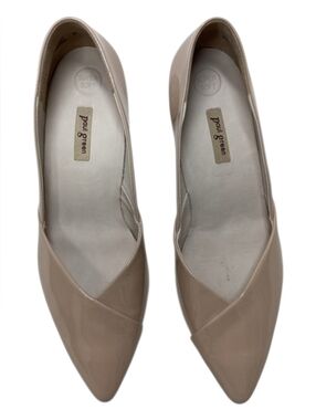 Paul Green Beige Patent Pointed Toe Flats Size 5